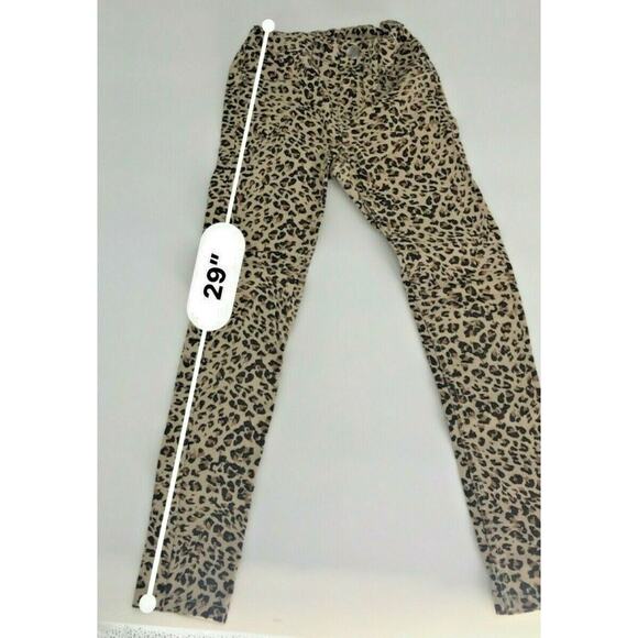 Children’s Place Girls Jeggings Pants Animal Cheetah Print Skinny Leg Sz 10 - Picture 4 of 5